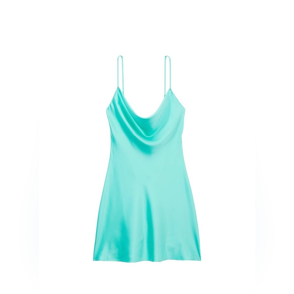 Victoria secrets satin open-back slip dress
